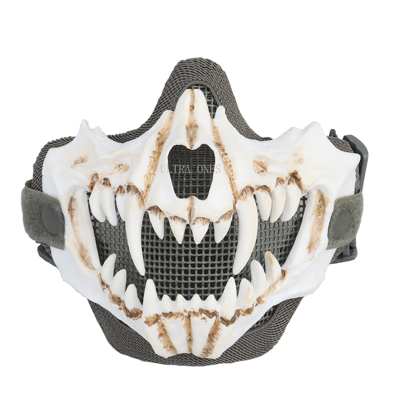 Máscara de media cara táctica Airsoft Wargame, máscaras resistentes a impactos, tiro al aire libre, caza, Lightwieght, Maks, accesorios de Cosplay - imagen 3