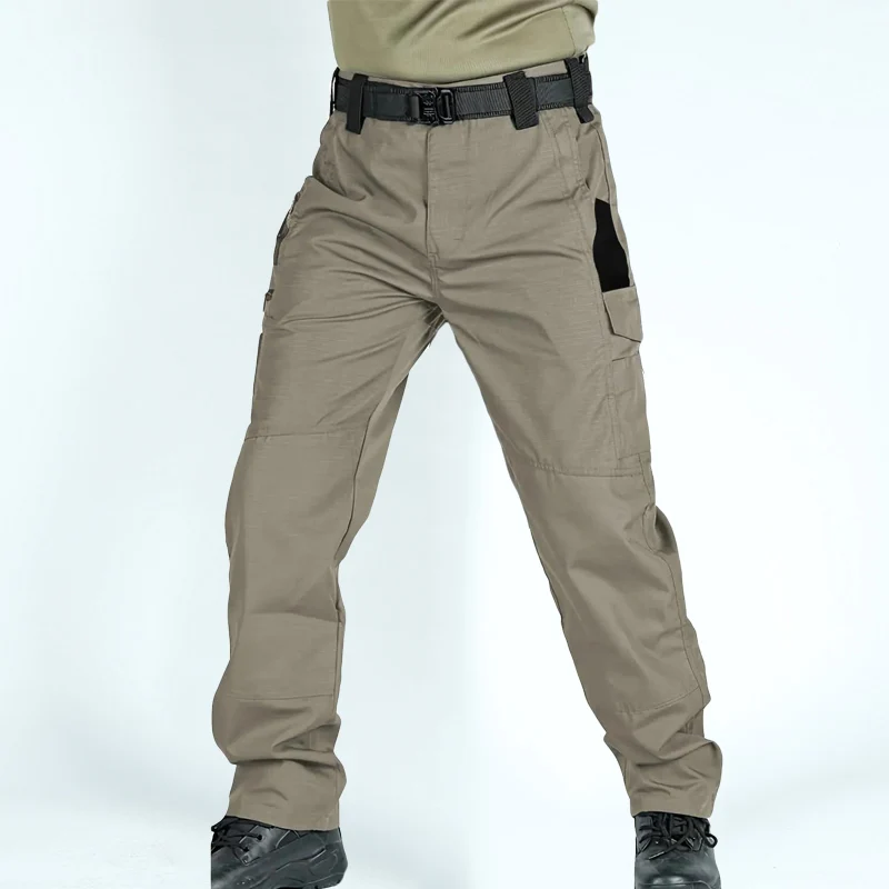 2025 pantalones de trabajo al aire libre para hombre, pantalones de carga tácticos, conjunto de 2 piezas, pantalones impermeables con múltiples bolsillos para primavera y verano, monos de entrenamiento para senderismo - imagen 2