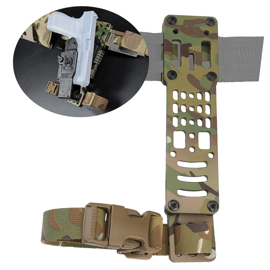 Funda Modular de Metal 6354DO para pistola táctica, adaptador Universal de fundas para Airsoft de caza para Glock 17 con lámpara X300