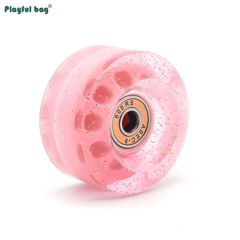 Ruedas de patines de doble fila, accesorio de rueda de repuesto para monopatín, sin Flash, 58mm x 32mm, 82A, 608RS, AMB282 - imagen 3