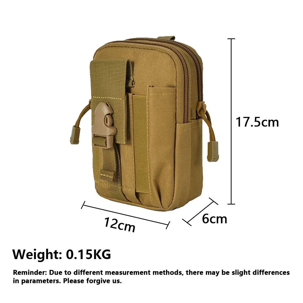 Bolsa táctica para pierna Molle, riñonera con cinturón para hombre, bolsa de herramientas de supervivencia de bolsillo pequeño para correr, viajar, acampar, cazar, Airsoft - imagen 3