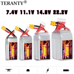 TERANTY Batería LiPo FPV 2S-6S 1000mAh 80C para cuadricóptero