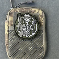 Parche táctico bordado soldado – Insignia de moral con velcro