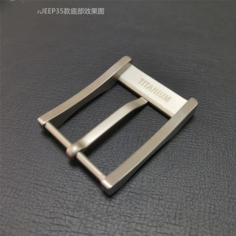 Hebilla de cinturón de titanio, hebilla de aguja de 40/38/35Mm, accesorios de cinturón no alérgicos, todo informal para hombre - imagen 4