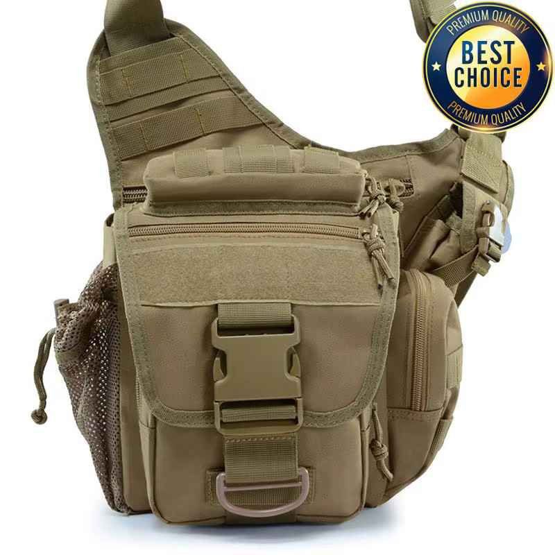 Bolsa mensajero táctica 900D impermeable resistente camuflaje woodland - imagen 5