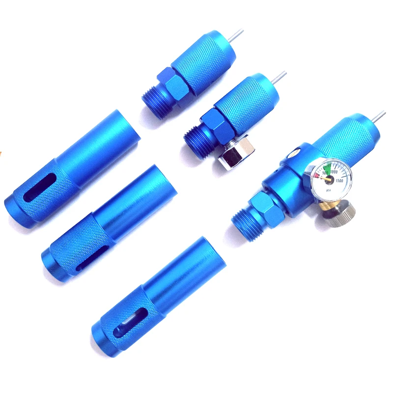 Bomba infladora de cartuchos de CO2 de 12g, Mini cápsula, adaptador de repuesto reutilizable, inflado rápido para abridor de accesorios de barra de juguete inflable - imagen 3