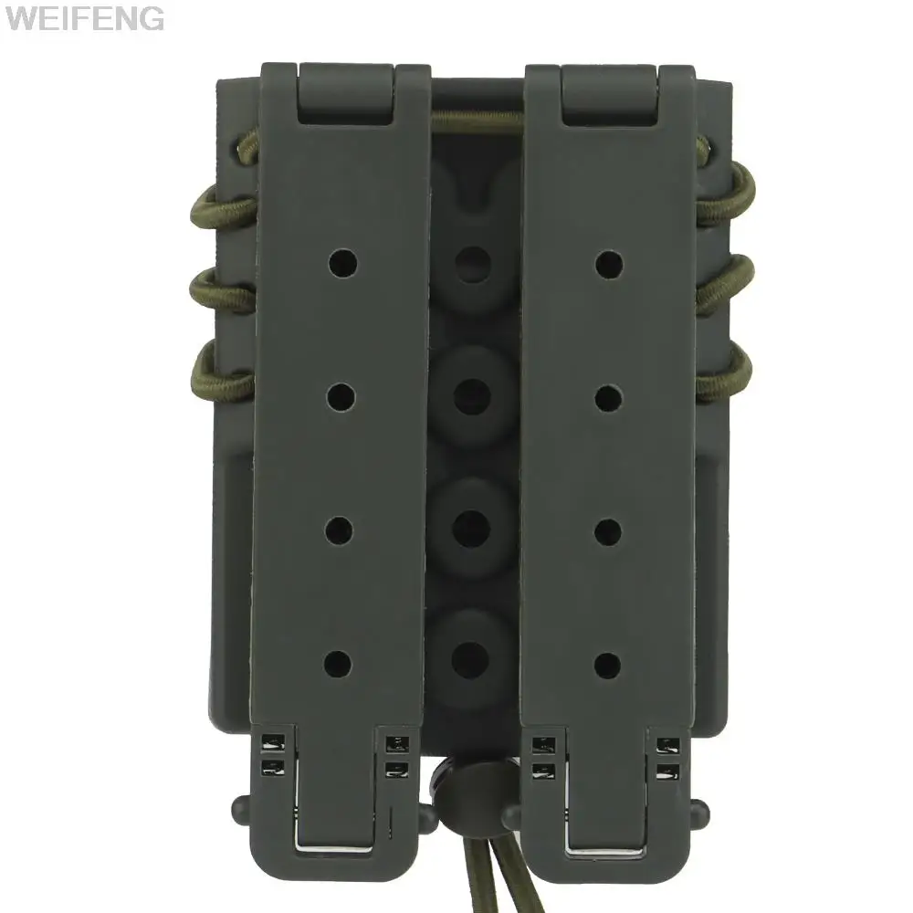 Bolsa táctica Molle M4 de 5,56mm y 7,62mm para revistas, funda magnética militar de tracción rápida, soporte para caza Airsoft - imagen 4