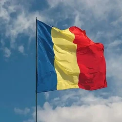 Bandera táctica de Rumanía para uso militar en terreno