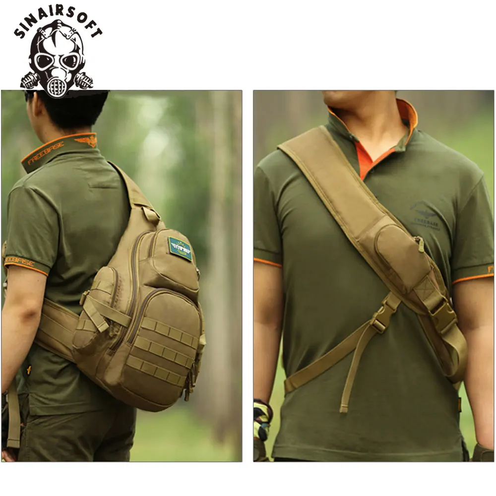 Protector Plus 20-35L bolso cruzado táctico 14 "portátil impermeable Molle Camping senderismo caza Sling bolsa deportiva al aire libre - imagen 4
