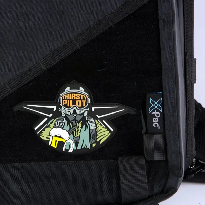 Parche "Thirsty Pilot Air Force", insignia de moral táctica, gancho y bucle de PVC, mochila, decoración de ropa, accesorio, pegatina, brazalete - imagen 5