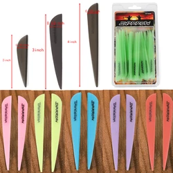 50 Uds flecha Fletches goma 2/3/4 pulgadas paletas tiro con arco flecha pluma DIY Fletching arco tiro al aire libre caza flecha Accesorios