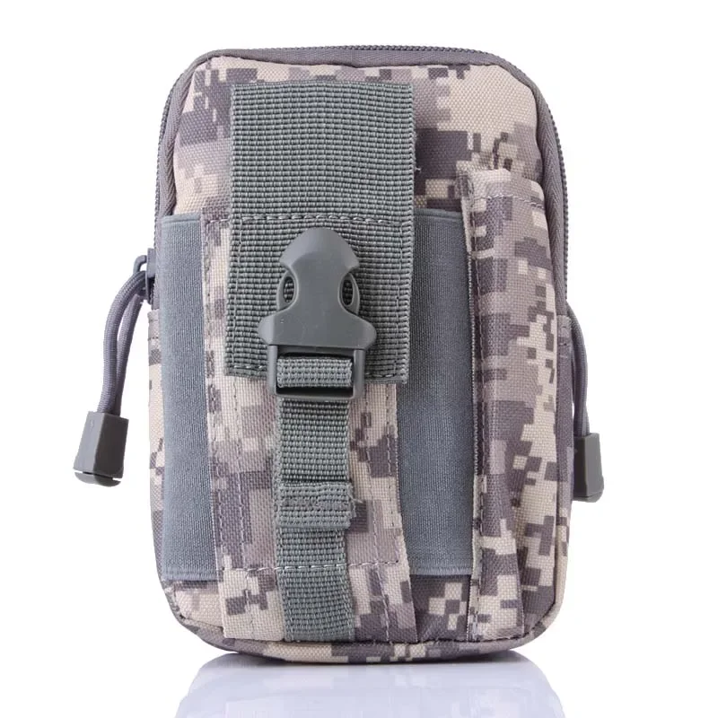 Bolsa táctica Molle para hombre, riñonera con bolsillo pequeño, billetera para correr, viajar y acampar, monedero para teléfono - imagen 3