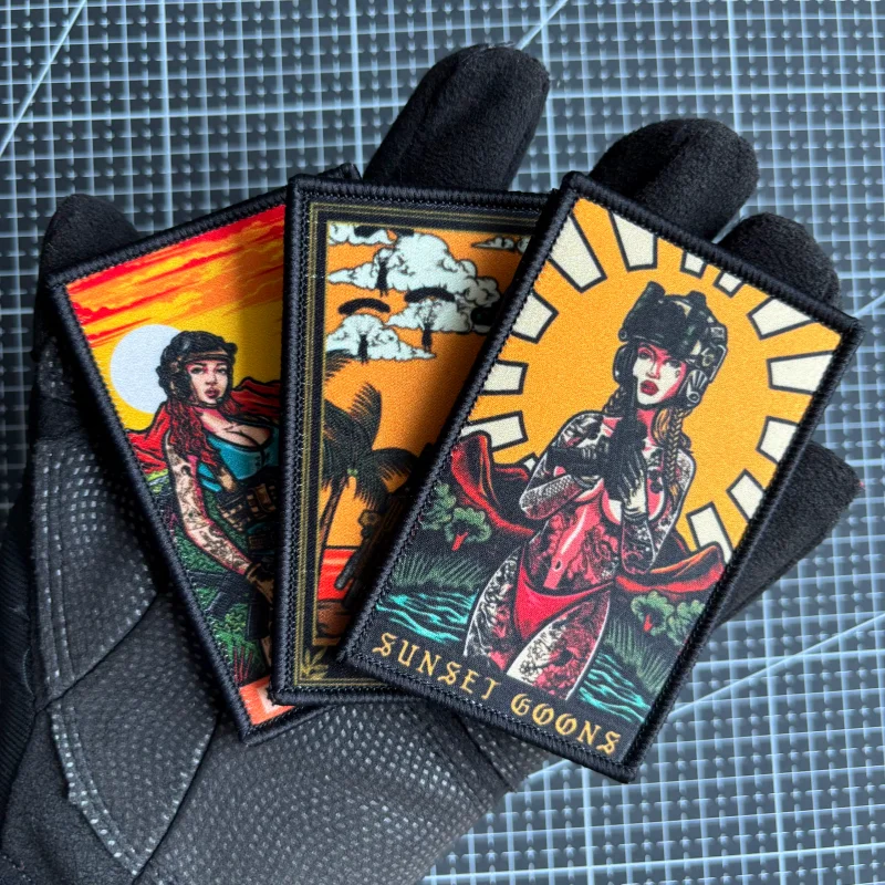 Parche de soldado de chica Sexy, insignia de moral táctica para chica, parches de impresión, gancho y bucle, brazalete militar del ejército, pegatina para mochila - imagen 5