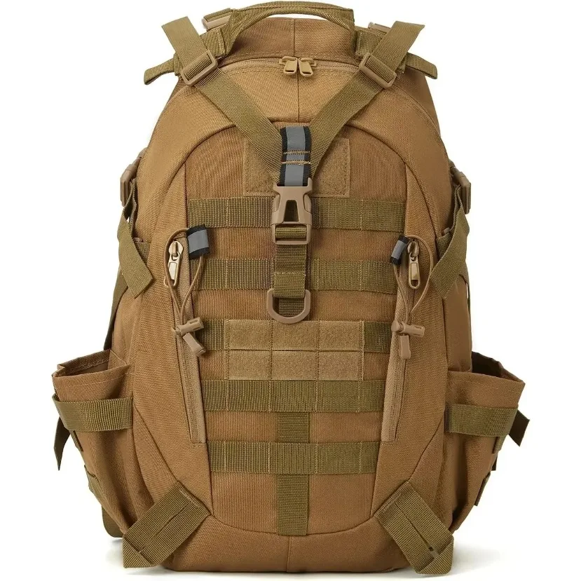 Mochilas de senderismo y acampada de 40L, mochila táctica para hombres/mujeres, mochila reflectante para escalar al aire libre, bolsas de viaje Molle de supervivencia - imagen 3