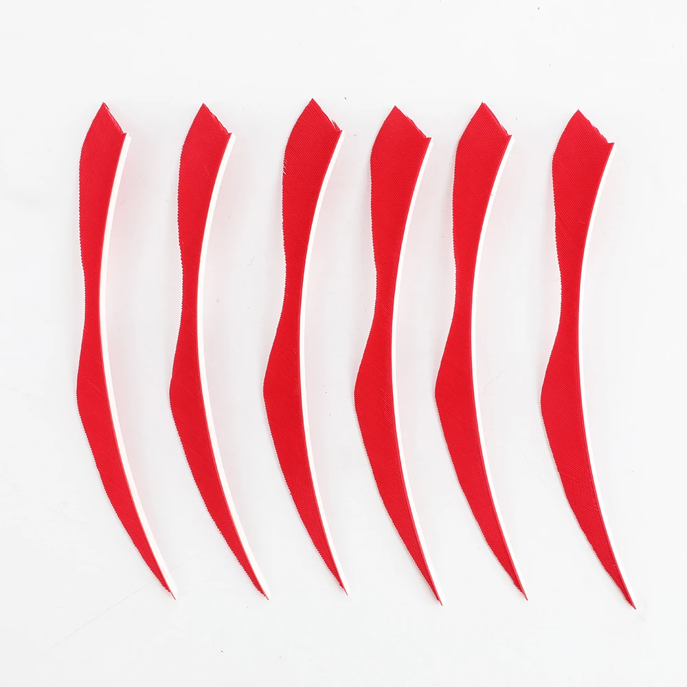 Plumas de pavo para tiro con arco y flecha, 50 unids/lote, 5 pulgadas, accesorios de entrenamiento de caza, bricolaje - imagen 3