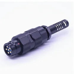 Conector aviador U283 – Macho y hembra, metal, 5-6 núcleos