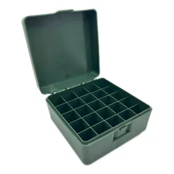 Caja táctica de cartuchos calibre 12 con soporte abatible