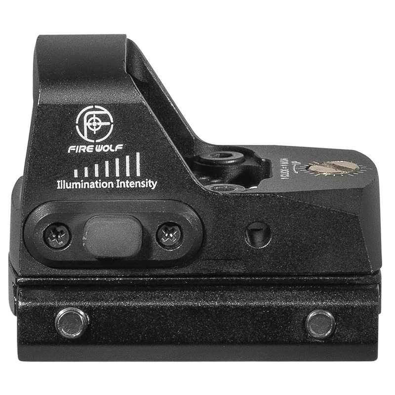 FIRE WOLF-Mini mira de punto rojo, colimador de punto rojo, mira réflex para Rifle, compatible con riel de 20mm para Rifle Airsoft/Caza - imagen 4