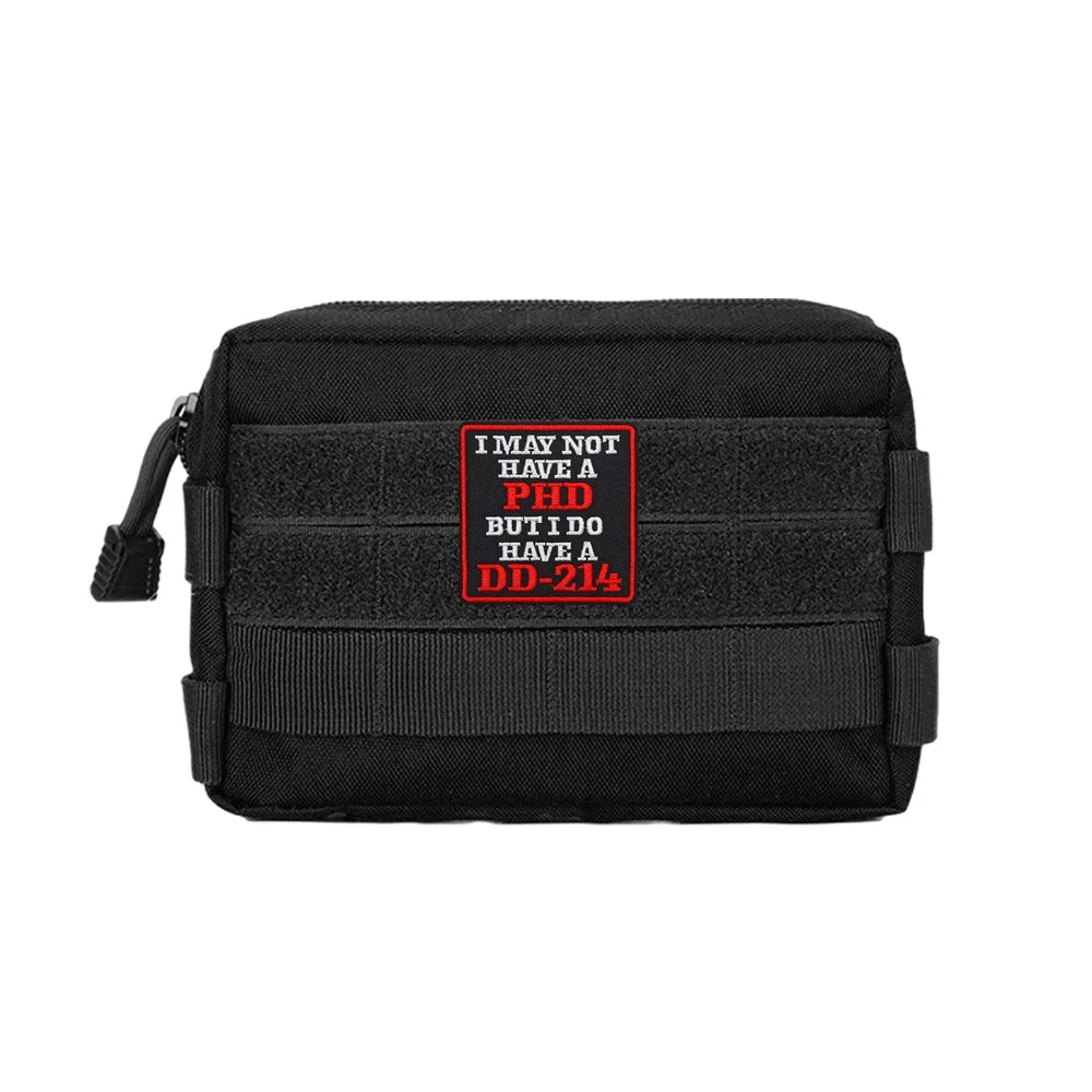 Parche táctico velcro gancho-bucle DD214 humor militar para mochila - imagen 4