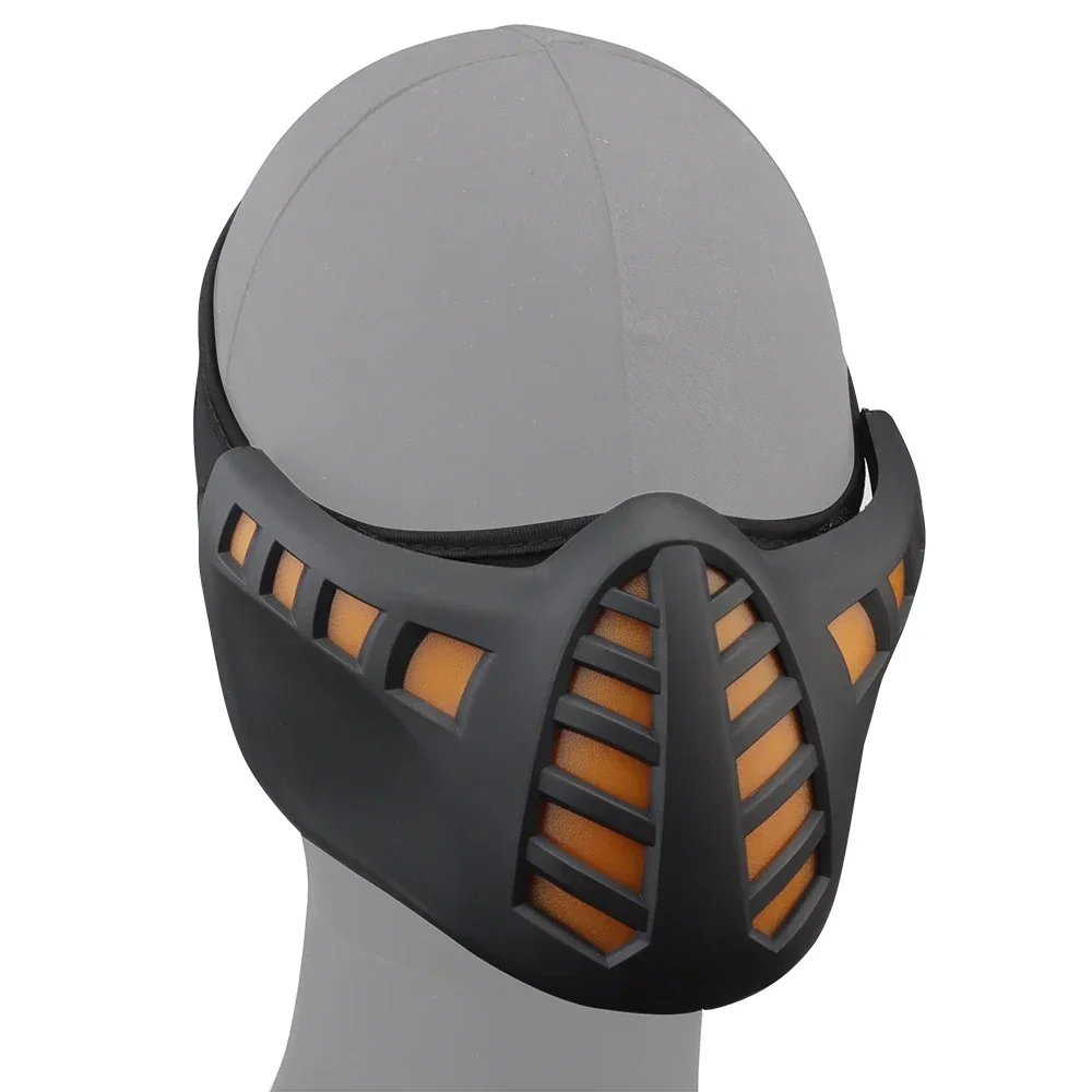 Máscara LED Cyberpunk Airsoft Paintball CS Wargame Halloween campo caza máscaras protectoras de tiro - imagen 5