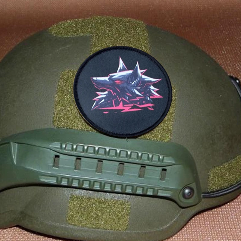 Parche táctico de lobo con gancho y bucle, insignia de moral, parches de brazalete militar para ropa, mochila, pegatinas, apliques para casco - imagen 4