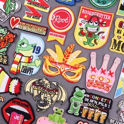 Insignia de rayas de Carnaval de los Países Bajos, en la ropa para planchar parches bordados, pegatinas para ropa