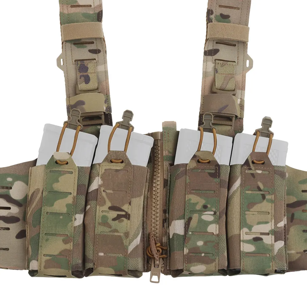 Chaleco táctico ligero de caza SF para hombre, chaleco Airsoft con arnés Molle H ajustable con bolsa para revistas M4 AR - imagen 5