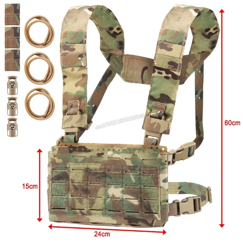 Equipo de pecho táctico MK5, bolsa Mag, Kit de placa de chasis de Micro lucha Spiritus Molle, Panel frontal para portador de placa JPC, equipo Airsoft - imagen 3