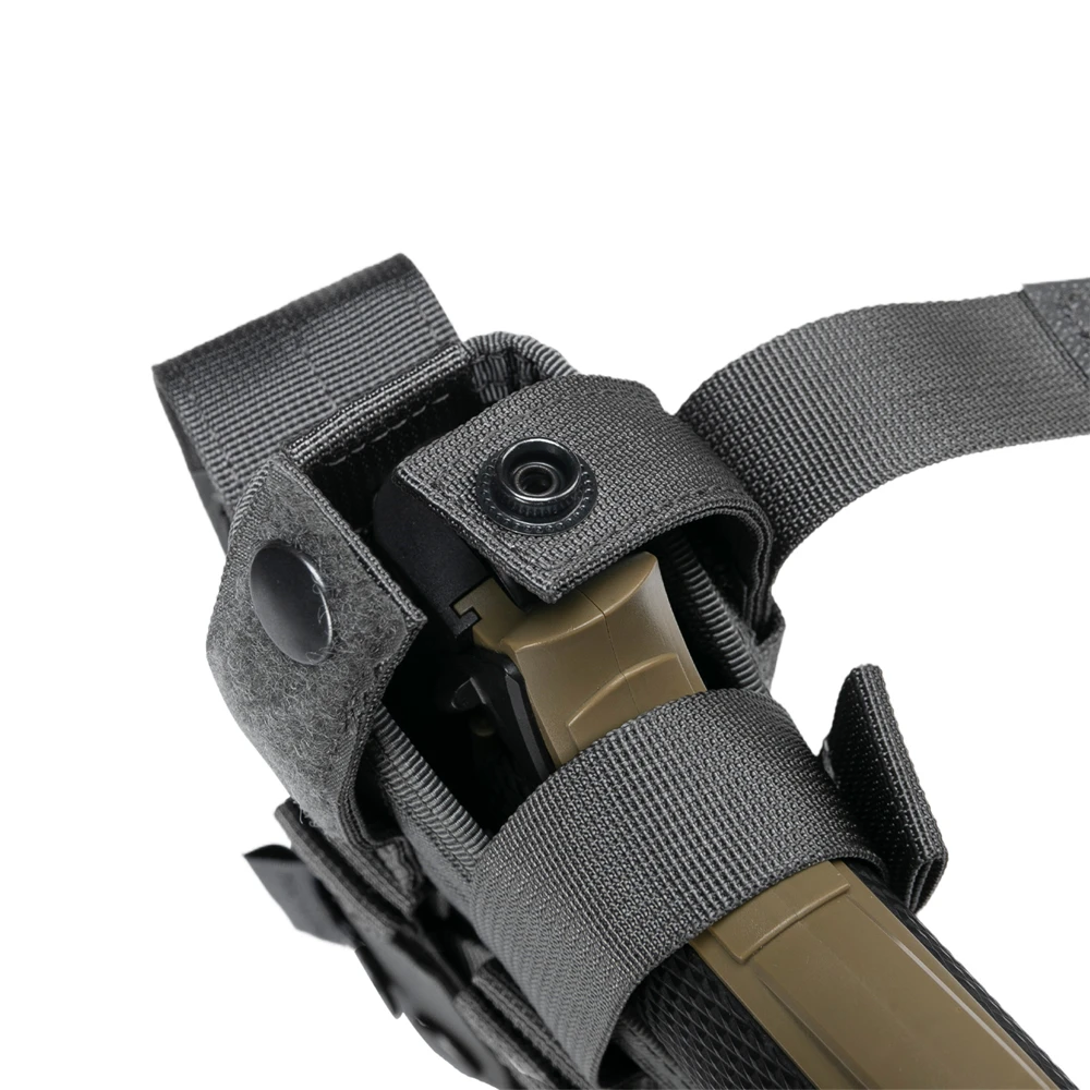 Funda táctica para pistola Molle, funda para pistola de mano derecha, bolsa Magzine Glock 17/1911, accesorios de caza Airsoft - imagen 5