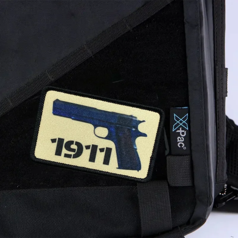Parche de pistola 1911, insignia de moral táctica, estampado militar, gancho y bucle, mochila, ropa, accesorios decorativos, pegatina, brazalete - imagen 5