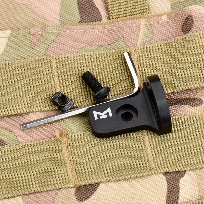 MLOK KEYMOD táctico Metal CNC CQDD correa de hombro para pistola adaptador de montaje de eslinga rápida sistema MLOK carril caza Airsoft Gear QD eslingas - imagen 3