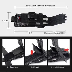 YAKEDA Funda Cuchillo MOLLE 1000D Outdoor Supervivencia