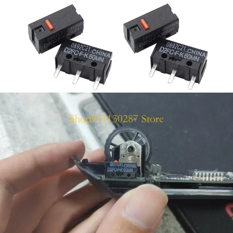 Microinterruptor para ratón con punto rojo, accesorio - imagen 2