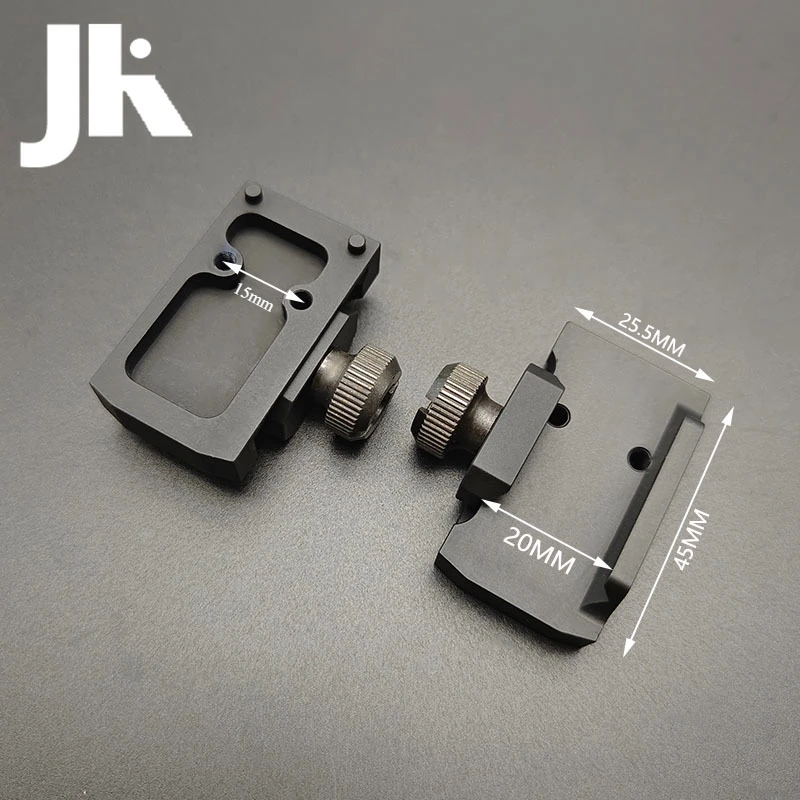 Montaje de alcance de visión óptica de punto rojo CNC de Metal para exteriores para telescopio de avistamiento táctico ROMEO1 RM compatible con riel Picatinny MLOK de 20MM - imagen 4