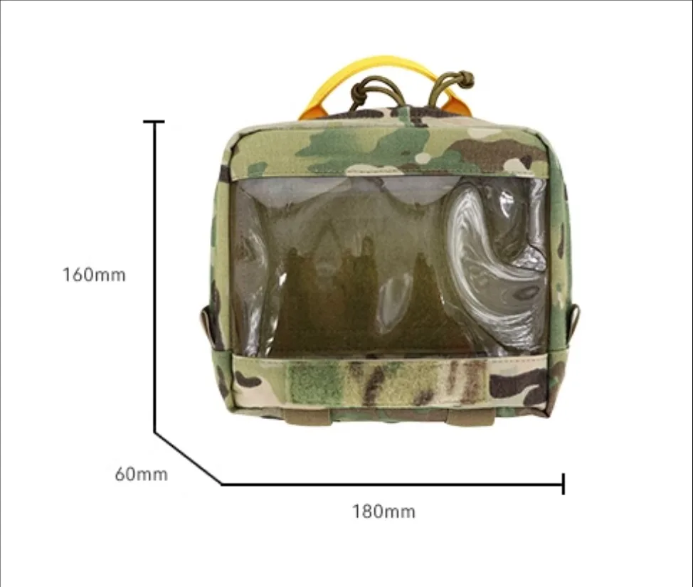 Bolsa táctica de superficie con gancho de organización interna, estilo de malla/versión transparente-bolsa para desechos - imagen 2