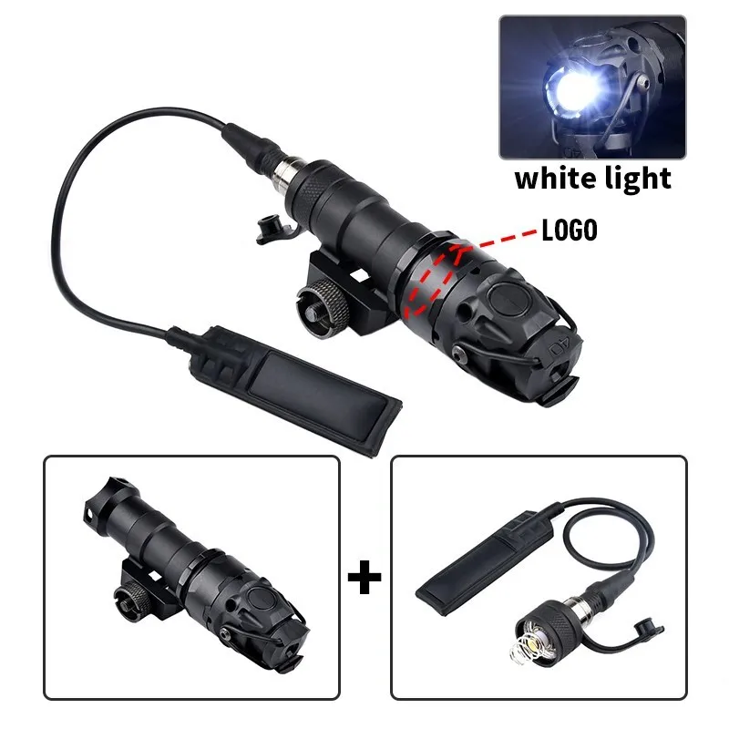 WADSN-linterna táctica de Metal KIJI Airsoft, luz de explorador de K1-10 grados con interruptor de presión de doble función, compatible con Mlok Keymod Rail - imagen 3