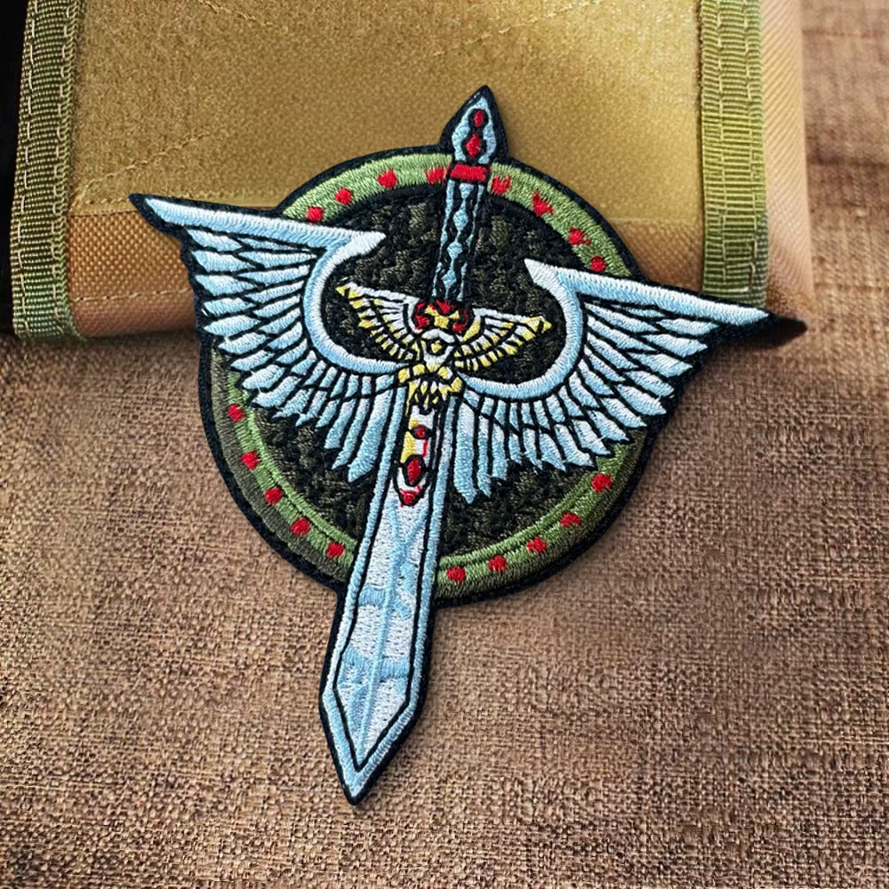 Insignia bordada Ángel oscuro con velcro – Parche táctico de moral - imagen 5