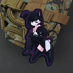 Game Gunfight Bunny Girl: parche táctico con gancho y bucle impreso