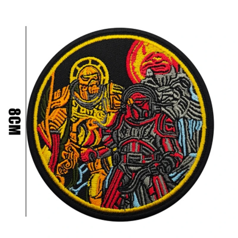 Parches bordados Starforged 40K, gancho y bucle, capítulo moral, pegatinas periféricas de juego, ropa para exteriores, mochila, insignia de parche diy - imagen 5