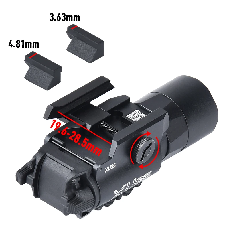 Surefir-linterna táctica X300U X300 Ultra XH35 X300V, luz de explorador de pistola de Metal, luz estroboscópica para riel de 20mm - imagen 5