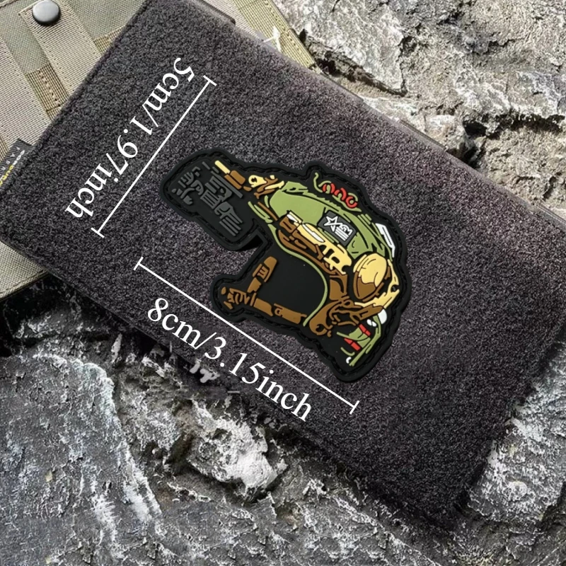 Parche para casco táctico, insignia de moral militar, gancho y bucle de PVC, mochila, ropa, accesorios decorativos, pegatina, brazalete - imagen 4