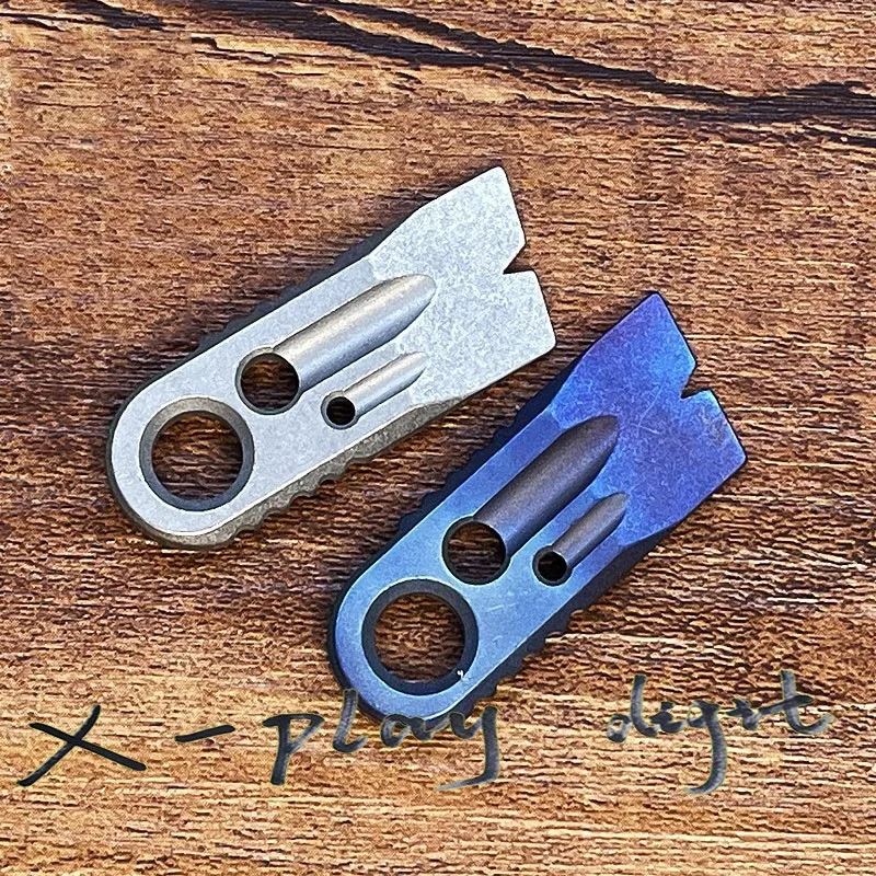 Barra de palanca táctica de titanio EDC, multiherramienta para llevar, caja abierta, llavero, colgante - imagen 4