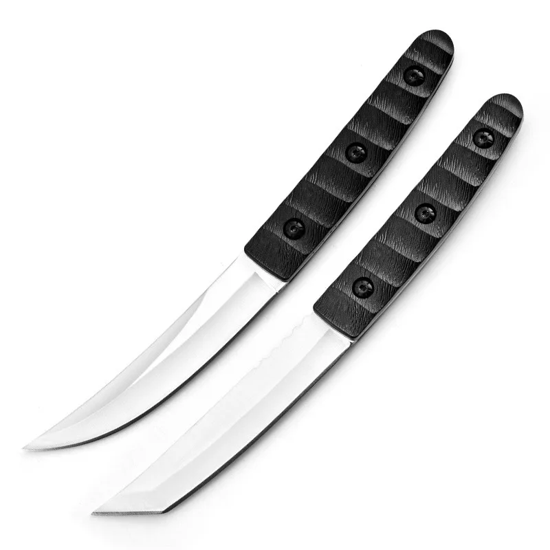 Cuchillo de supervivencia en la naturaleza, cuchillo de bolsillo de alta dureza al aire libre para acampar, cuchillo de defensa, cuchillo de supervivencia en la naturaleza, cuchillo de fruta - imagen 5