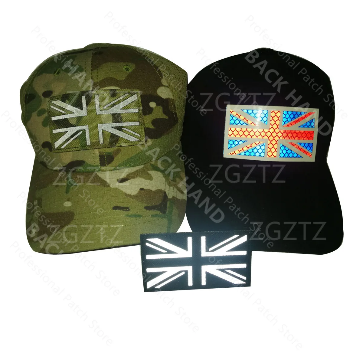 Parches bordados con bandera SAS del regimiento de servicio aéreo especial del Reino Unido, parche de banderas de Gran Bretaña GB, parches militares, insignias bordadas en 3D - imagen 5
