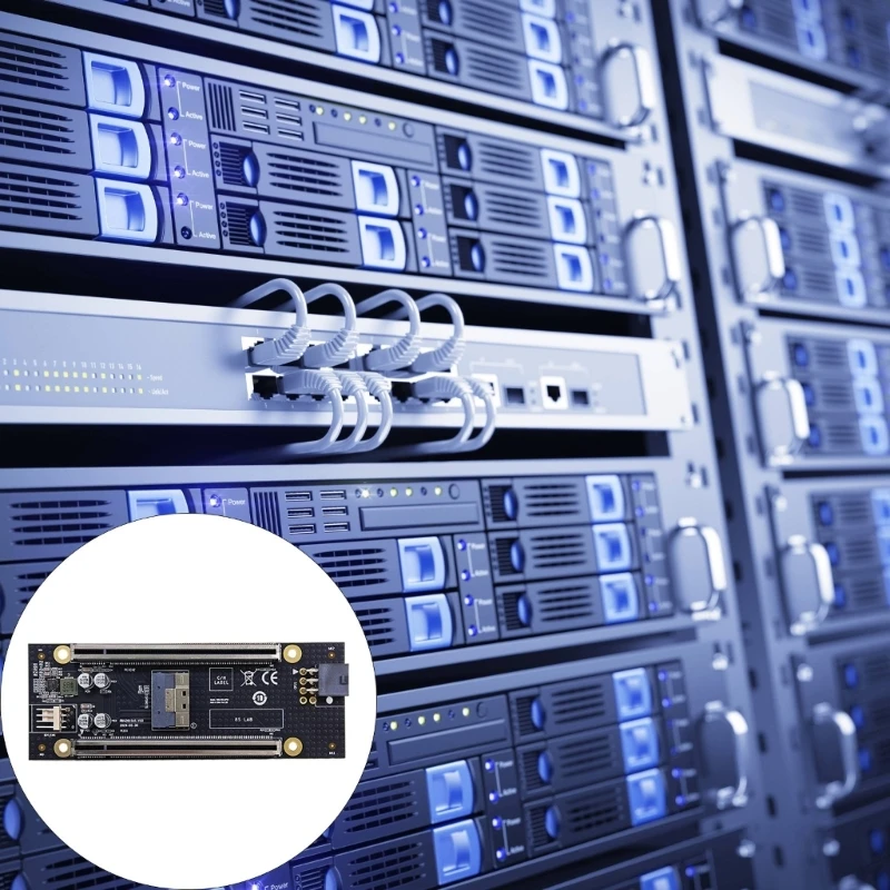 tarjeta divisora ​​de ranura PCIe .0 8/x16 crea canales para expansión almacenamiento K1KF - imagen 2