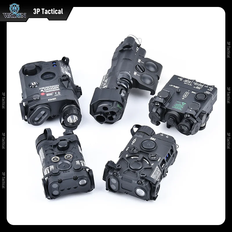 WADSN-indicador láser táctico de nailon PEQ-15 NGAL MAWL DBAL OGL, punto rojo, verde, azul, puntería, arma de caza, lámpara de explorador compatible con riel de 20MM - imagen 5