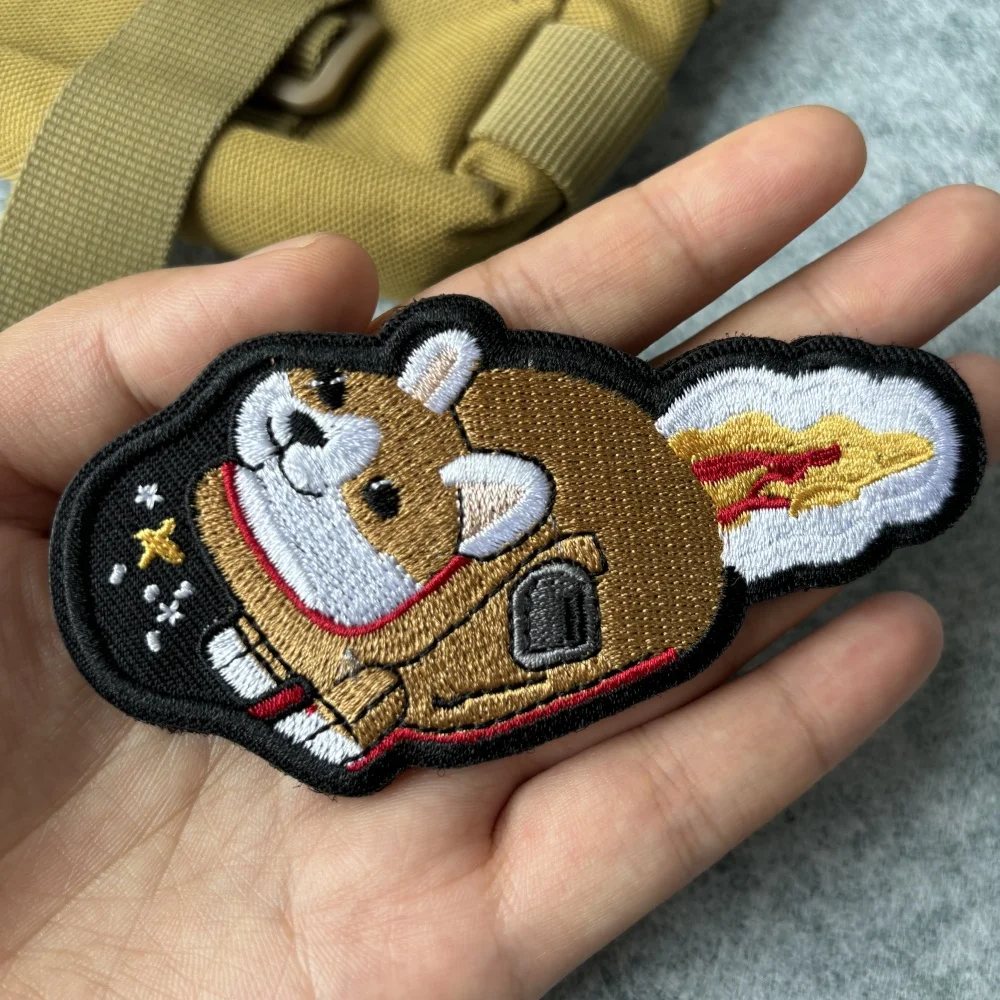 Parche moral táctico bordado con velcro – Diseño animal - imagen 5