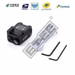 ETEE-linterna láser táctica 2 en 1, luz roja/verde, accesorios de pistola de aire de caza, adecuado para montaje en pista de 2mm