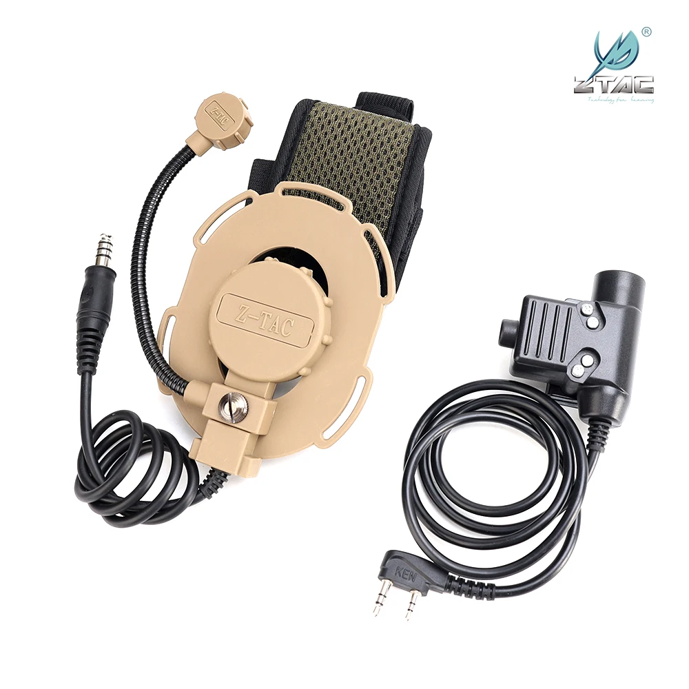 ZTAC-auriculares tácticos militares ZBowman III, audífonos Unilateral Softai Airsoft Baofeng, accesorios U94 PTT para caza y Tiro - imagen 4