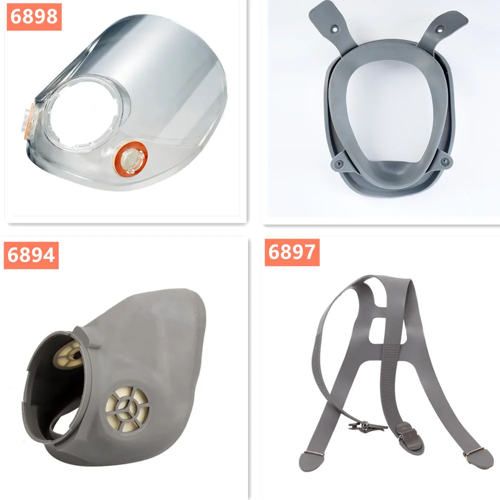 6898 Pantalla 6897 Diadema 6894 6864 Accesorio para 3M 6800 Máscara de gas Respirador químico Protector facial